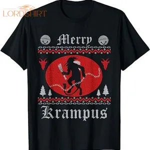 Merry Krampus Christmas Xmas Horror Ugly Sweater Evil Pajama