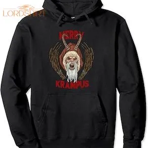 Merry Krampus Shirt Satanic Goth Christmas Horror Xmas