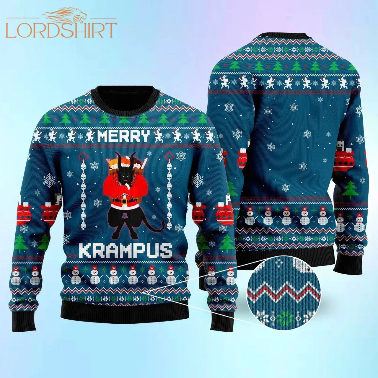 Merry Krampus Ugly Christmas Sweater