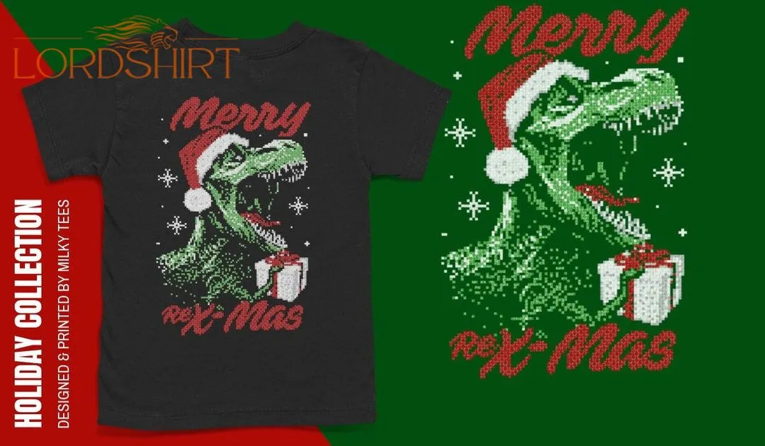 Merry Rex-mas Christmas T-shirt Funny Christmas T-shirt Ugly