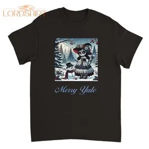 Merry Yule Christmas T Shirt Witch LK Xmas Yuletide