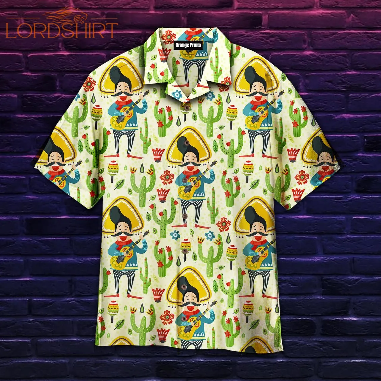 Mexican Happy Man In Cinco De Mayo Latin Party Aloha Hawaiian Shirt