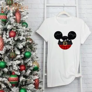 Mickey Christmas Head Shirt Mickey Ear Shirt Christmas Gift