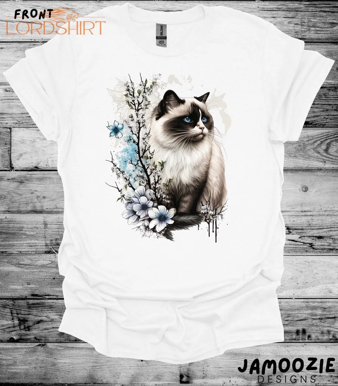 Minimalist Cat Shirt For Cat Lovers Cute Cat Gift Sweet