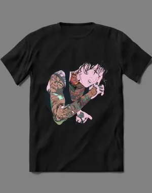 Mitch Lucker Comic Book Cartoon Art Metalcore Deathcore High Quality Shirt