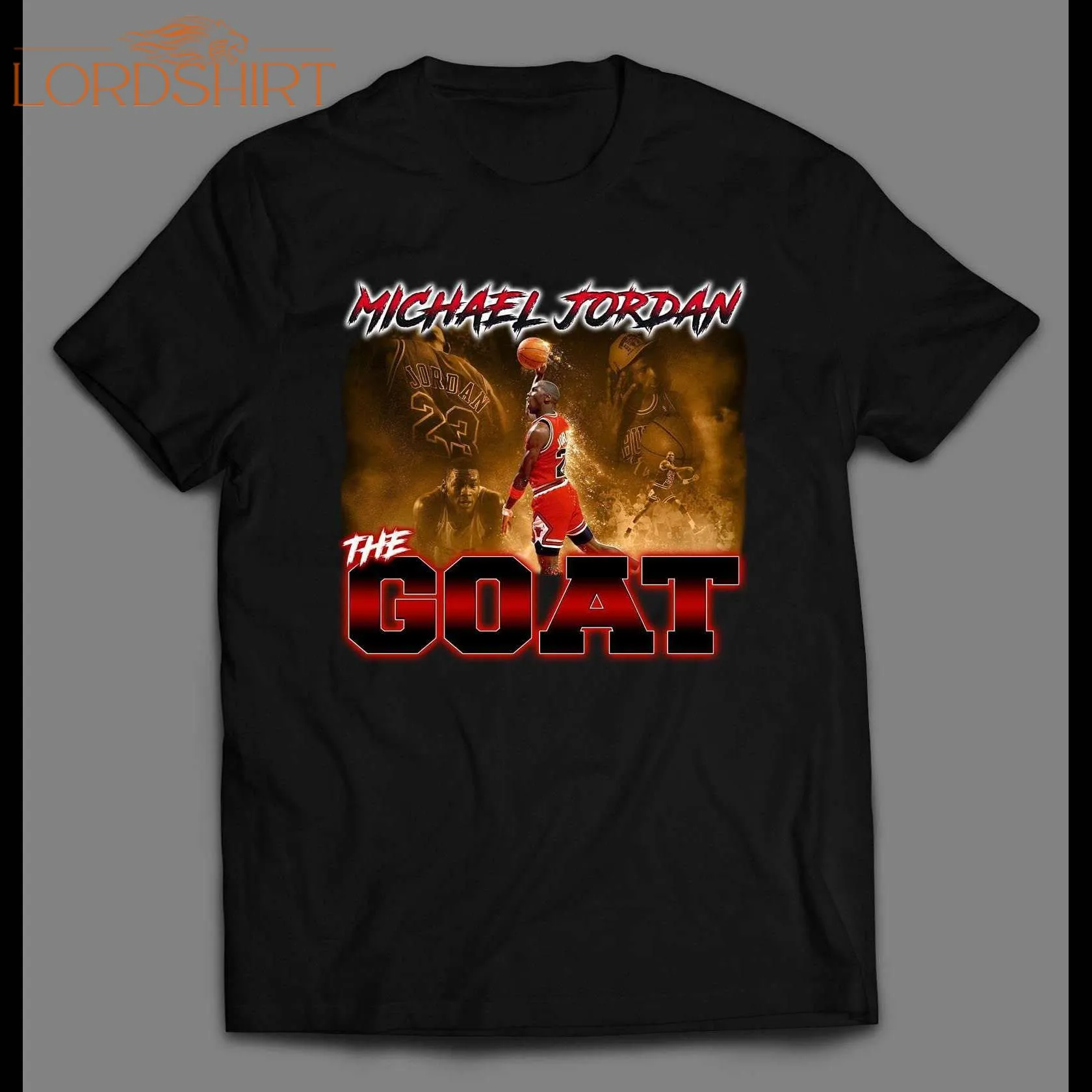 Mj The Goat Very Rare Bootleg Style Basketball Shirt