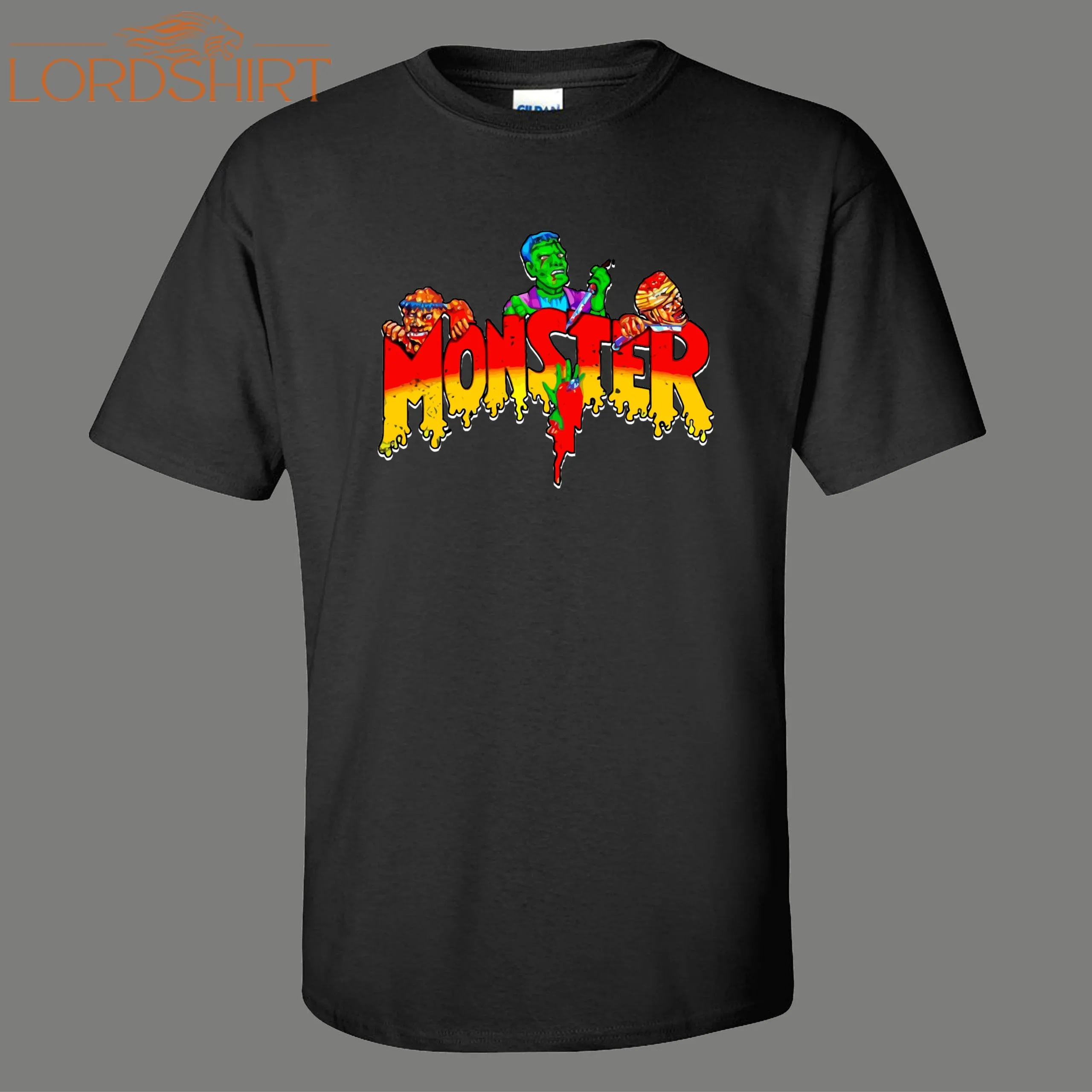 Monster Arcade Game 8 Bit Mashup Parody Cartoons Funny Shirt* Many Colors