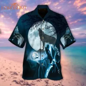 Moonlight Death Halloween Hawaiian Shirt