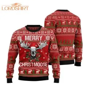 Moose Merry Christmoose Ugly Christmas Sweater