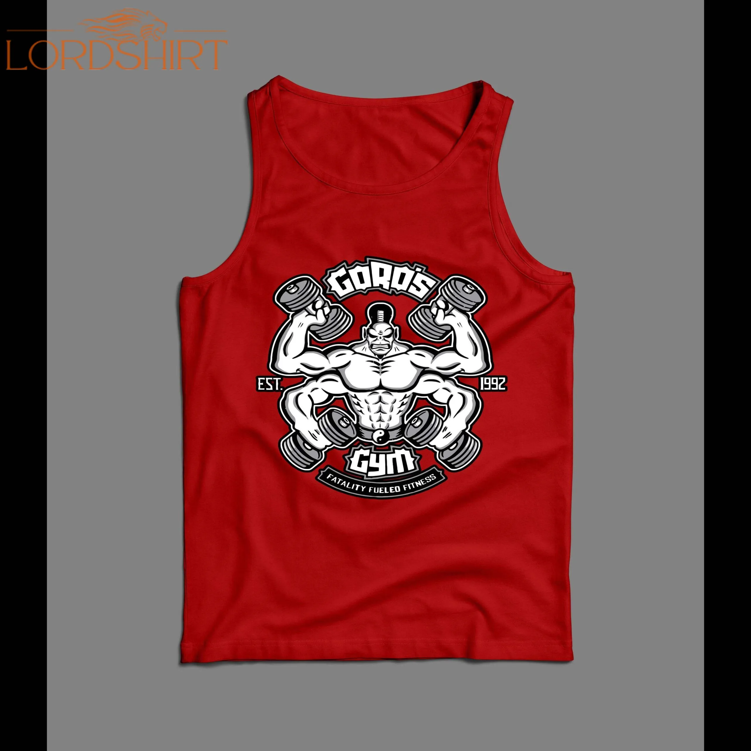 Mortal Kombat Goro's Gym Work Out Men's Tank Top