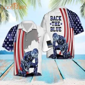 Mothers Day Fathers Day Us Police Officer Hawaiian Shirt