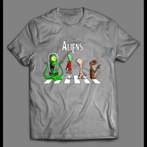 Movie Aliens Abbey Road Parody Shirt