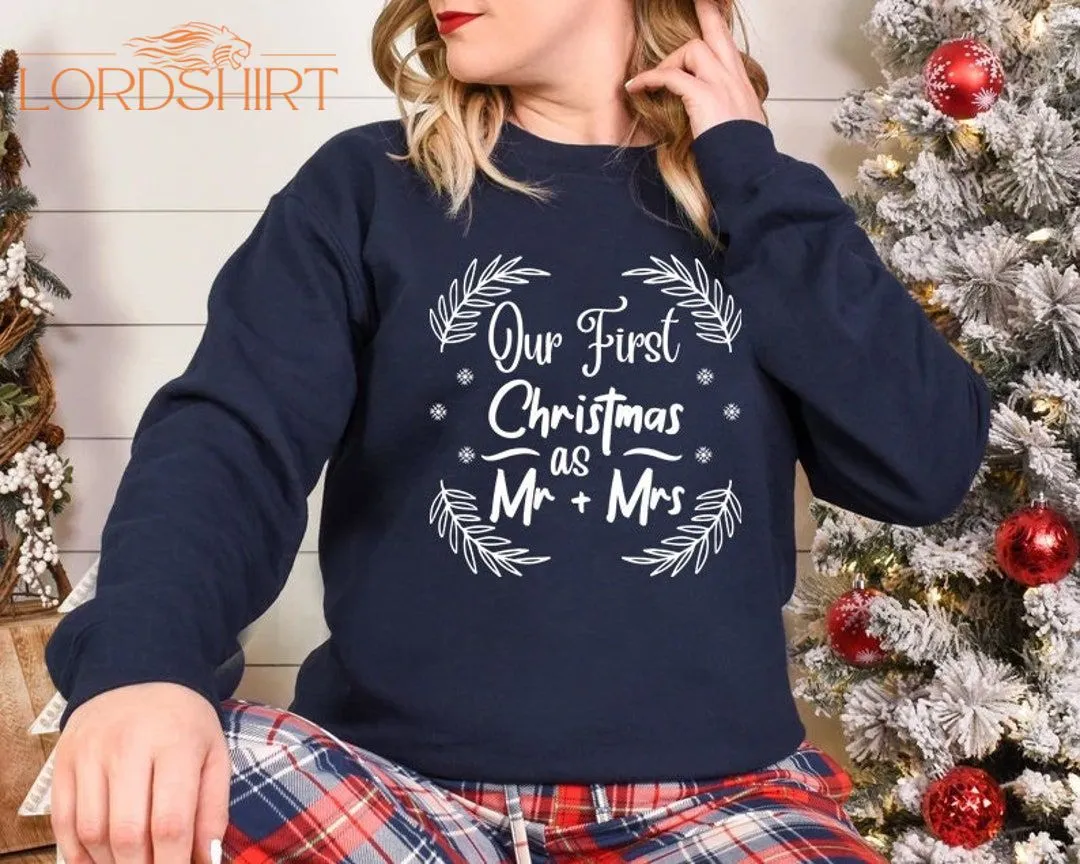 Mr And Mrs T Shirts Mr And Mrs Christmas Just Married