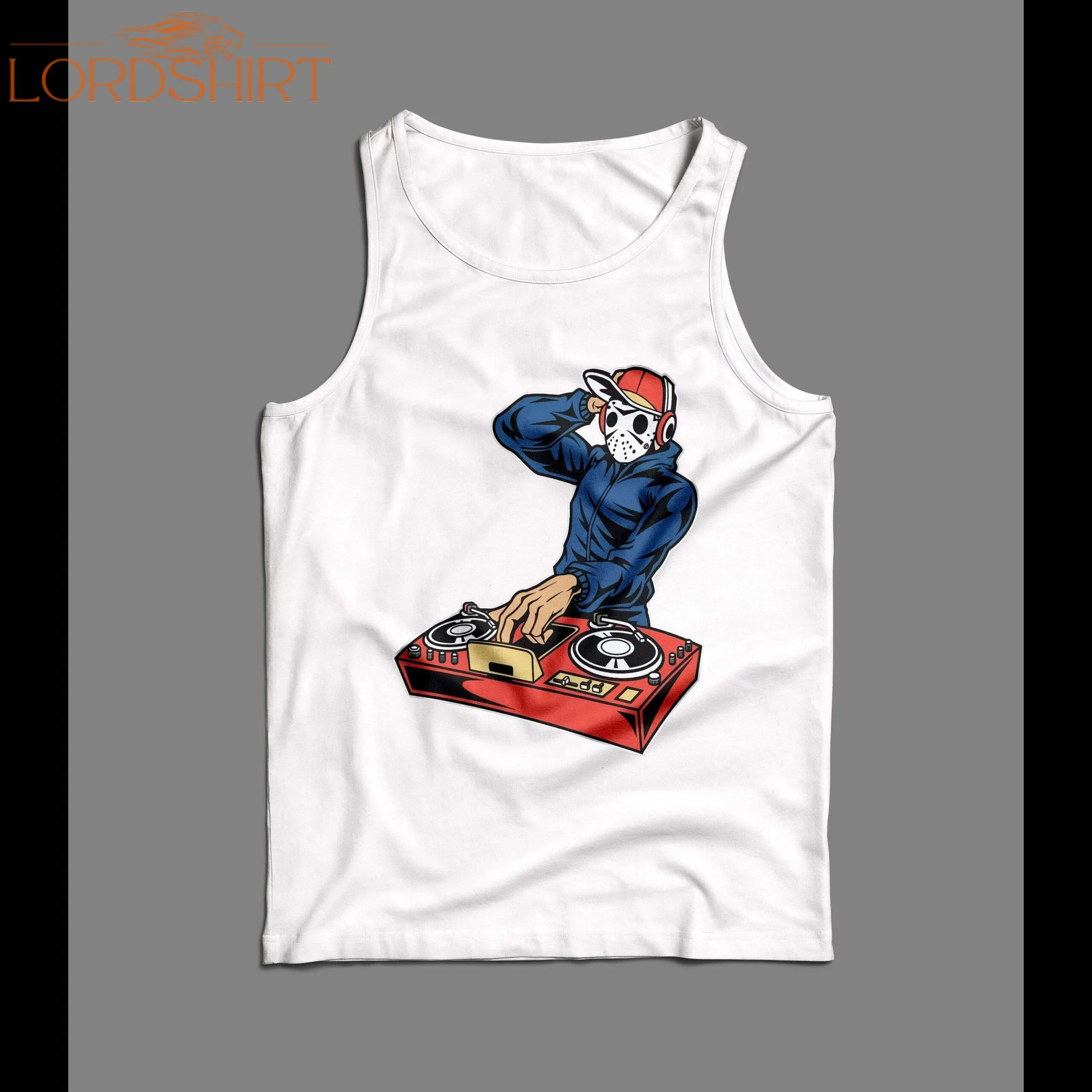 Music Festival Dj Jason Cartoon Art Mens Tank Top