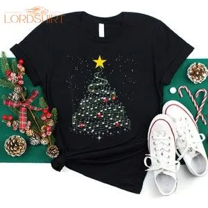 Music Note Christmas Tree T-shirt Musical Christmas Gift