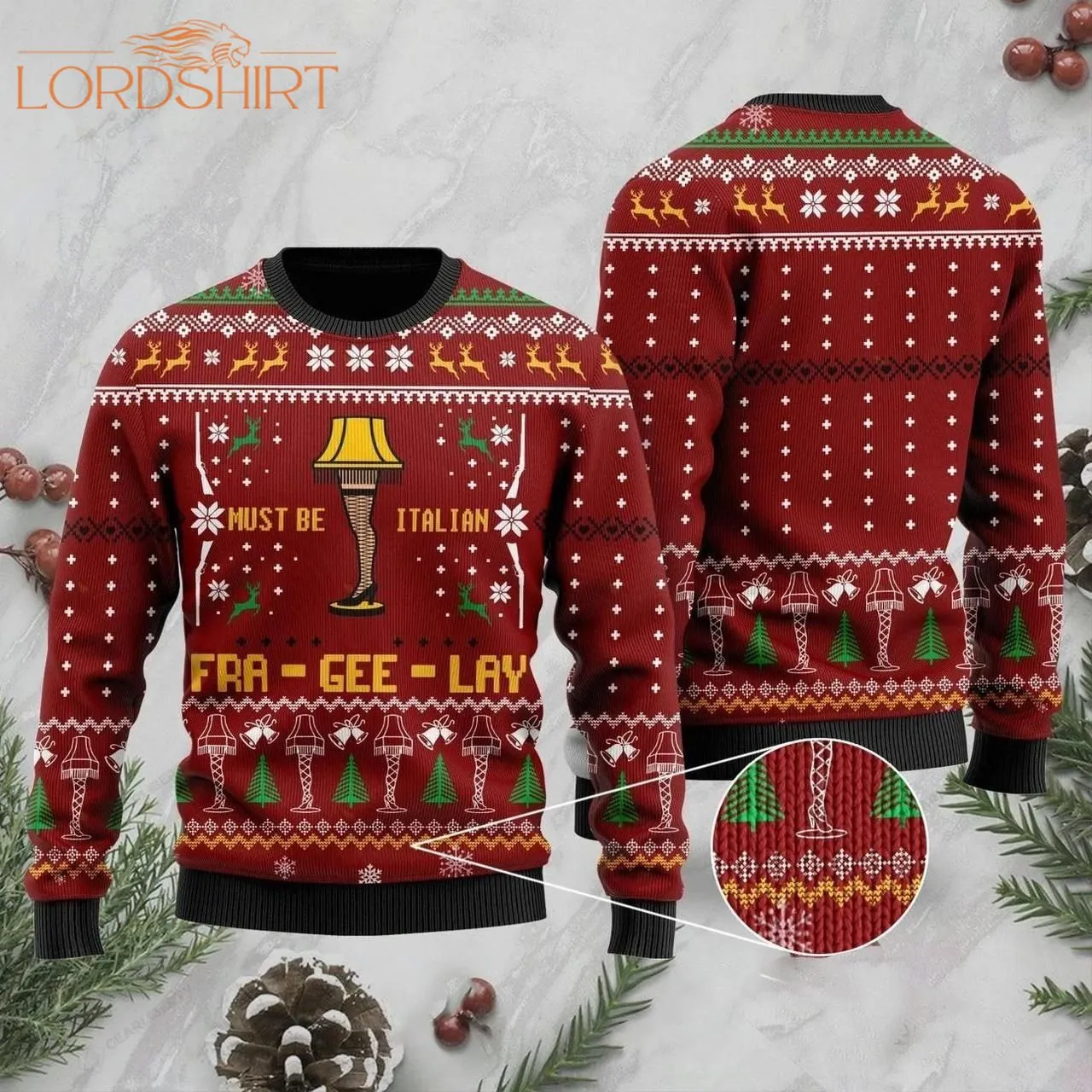 Must Be Italian Fra Gee Lay Ugly Christmas Sweater