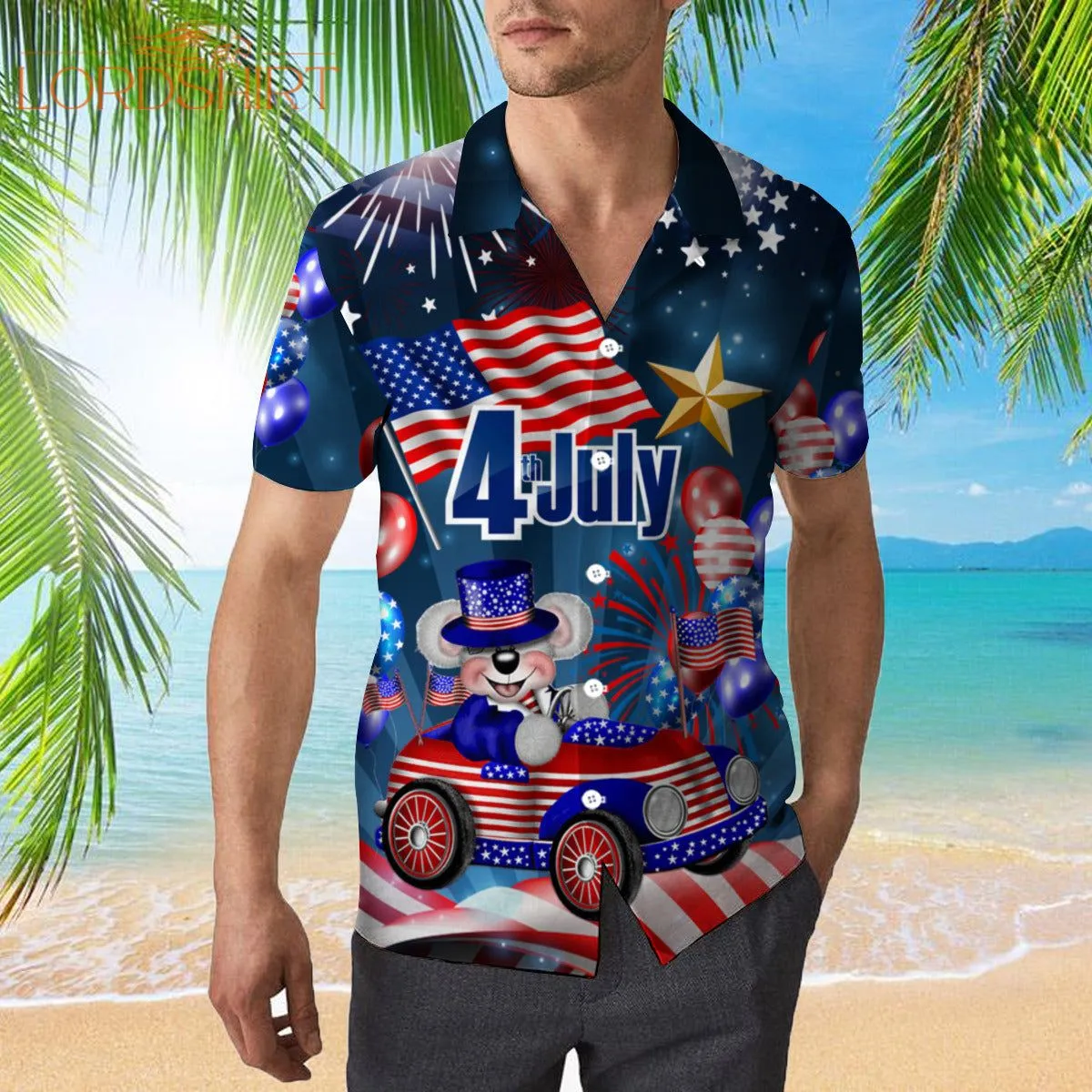 My Patriotic Heart Beats 4th Of July Hawaiian Shirt