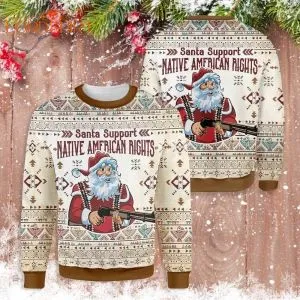 Native American Santa Ugly Christmas Sweater