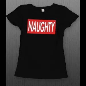 Naughty Supreme Parody Ladies Shirt