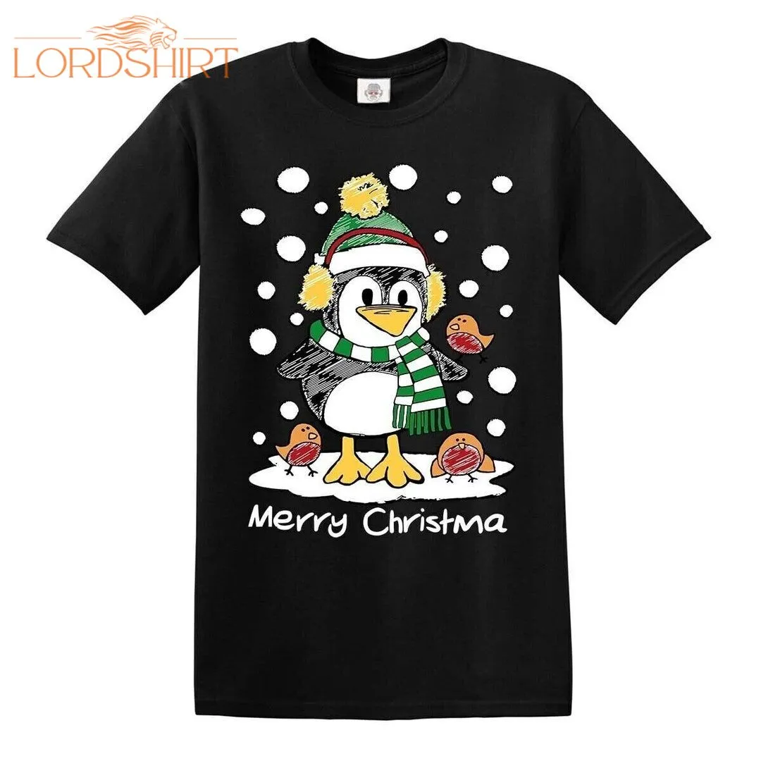 New Merry Christma X103 Christmas T-shirt Novelty Funny Santa