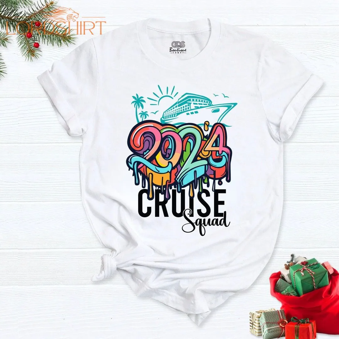 New Year Cruise Family 2024 Shirts Happy New Year Cruisin Crew