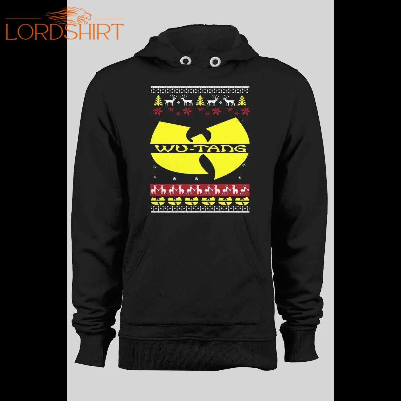 New York Rapper Parody Ugly Christmas Design Winter Pull Over Hoodie