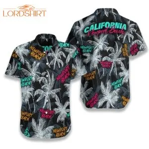 Newport Beach Coconut Tree Hawaiian Shirt