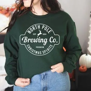 North Pole Brewing Co Sweatshirt Christmas Sweatshirt