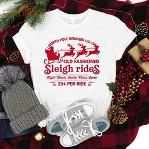 North Pole Reindeer Co Shirt Farmhouse Christmas T-shirt