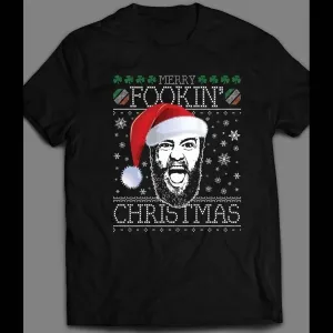 Notorious Mystic Mac Merry Fookin Shout Christmas Theme Shirt