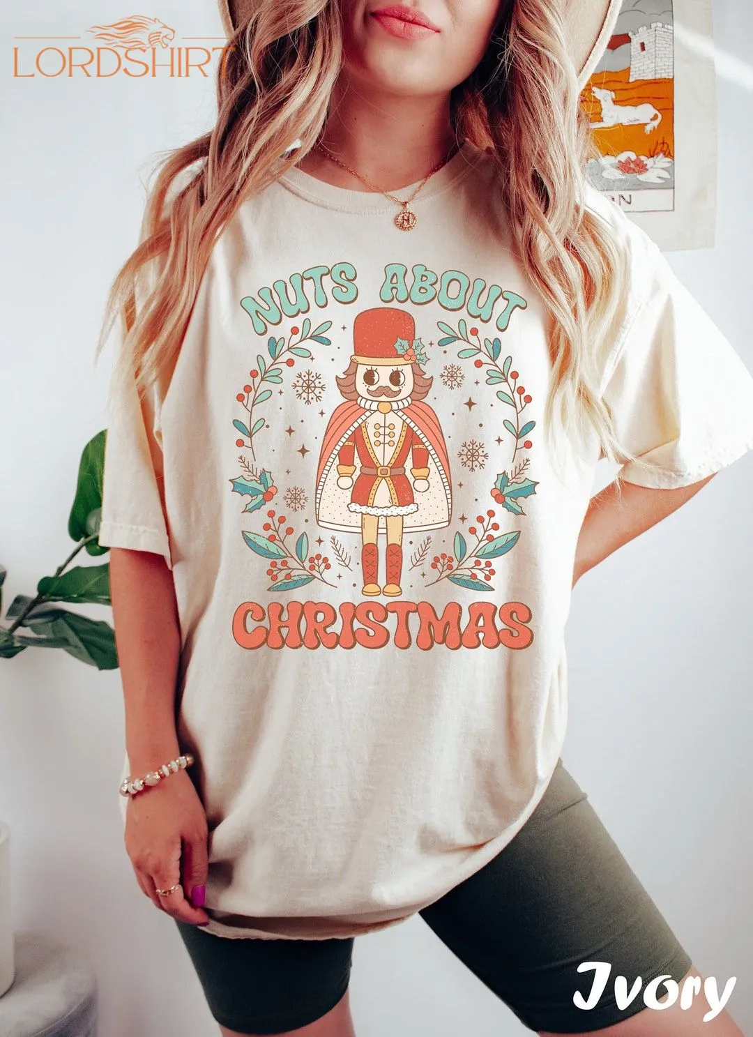 Nuts About Christmas Shirt Christmas Tshirt Comfort Colors