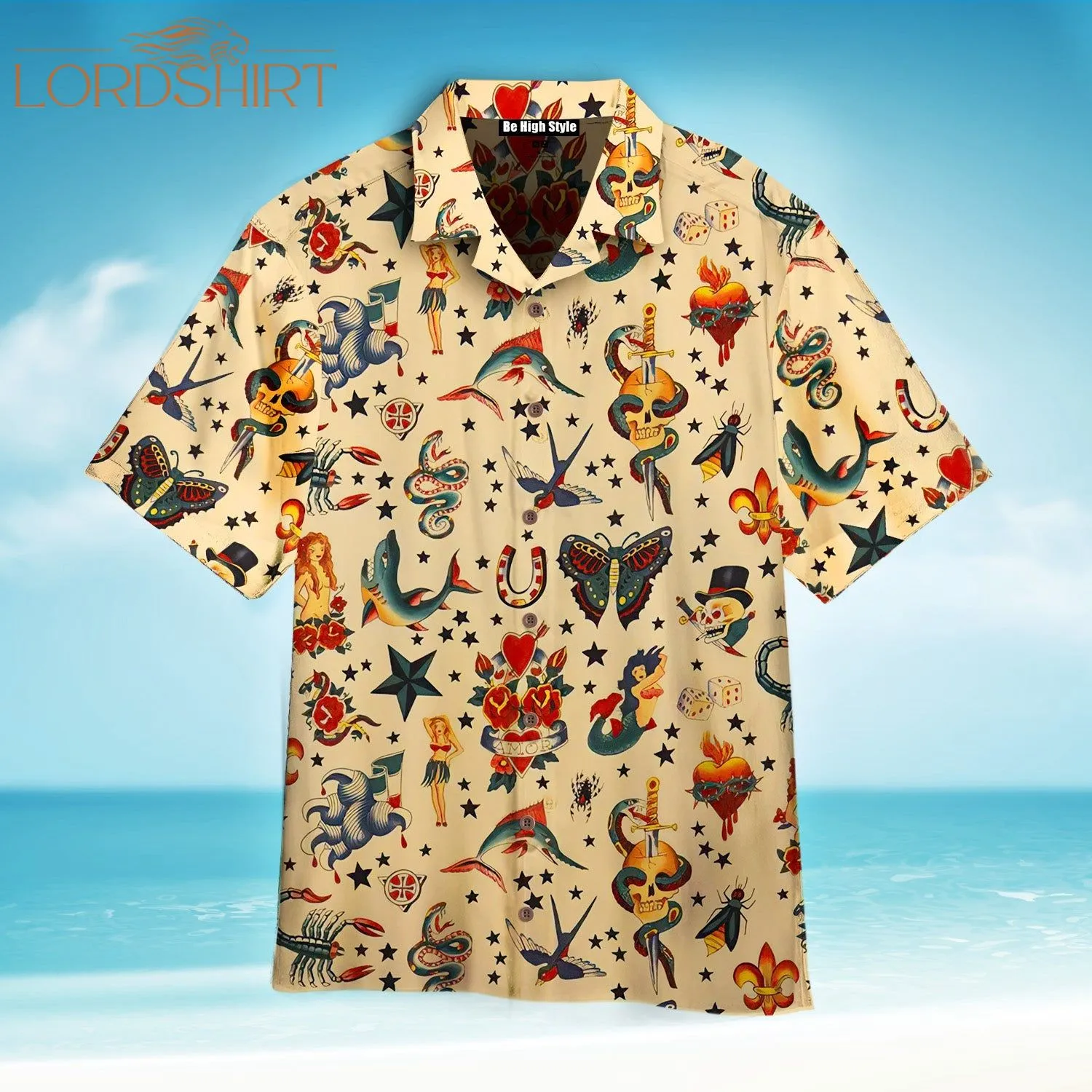 Old School Tatoo Summer Funny Hawaiian Shirt