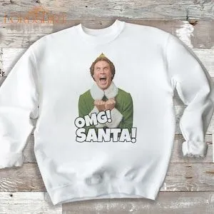 OMG Santa Adult  Kids Sizes Unisex Christmas Jumper