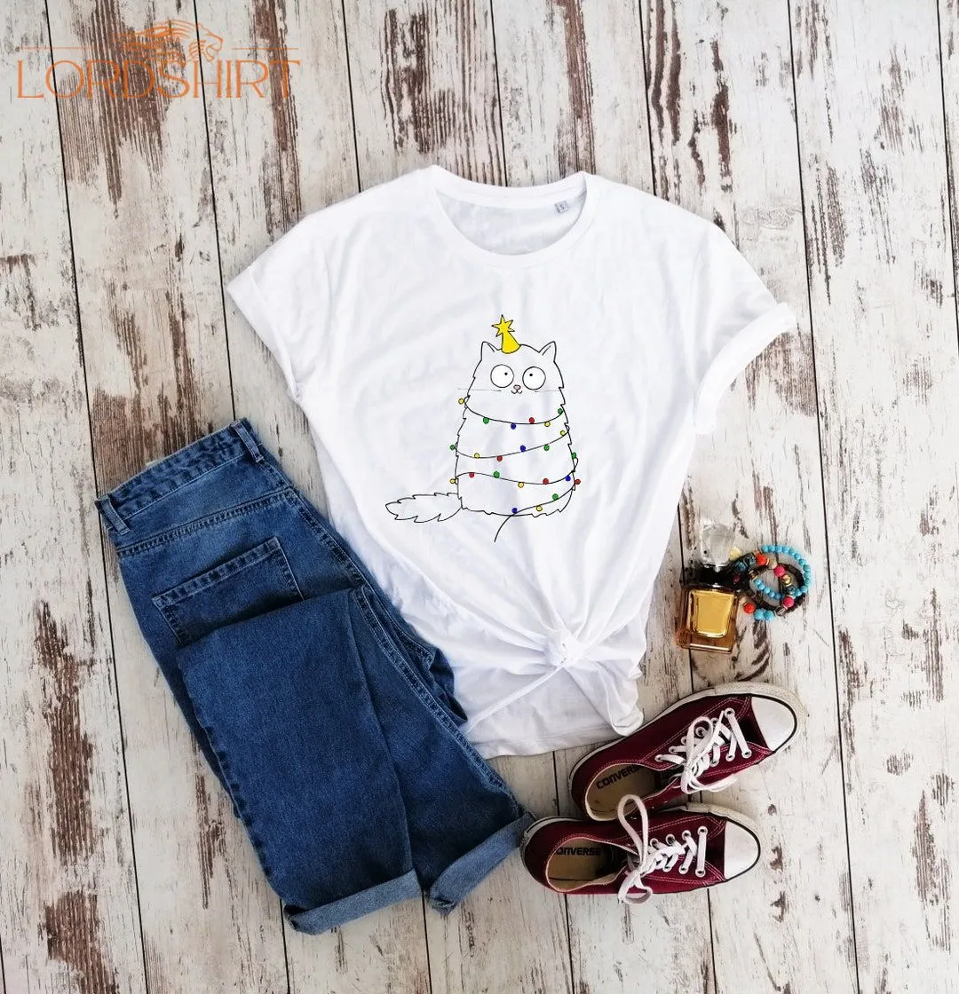 Organic Cotton Christmas Tree T-shirt Gift Shirt Unisex