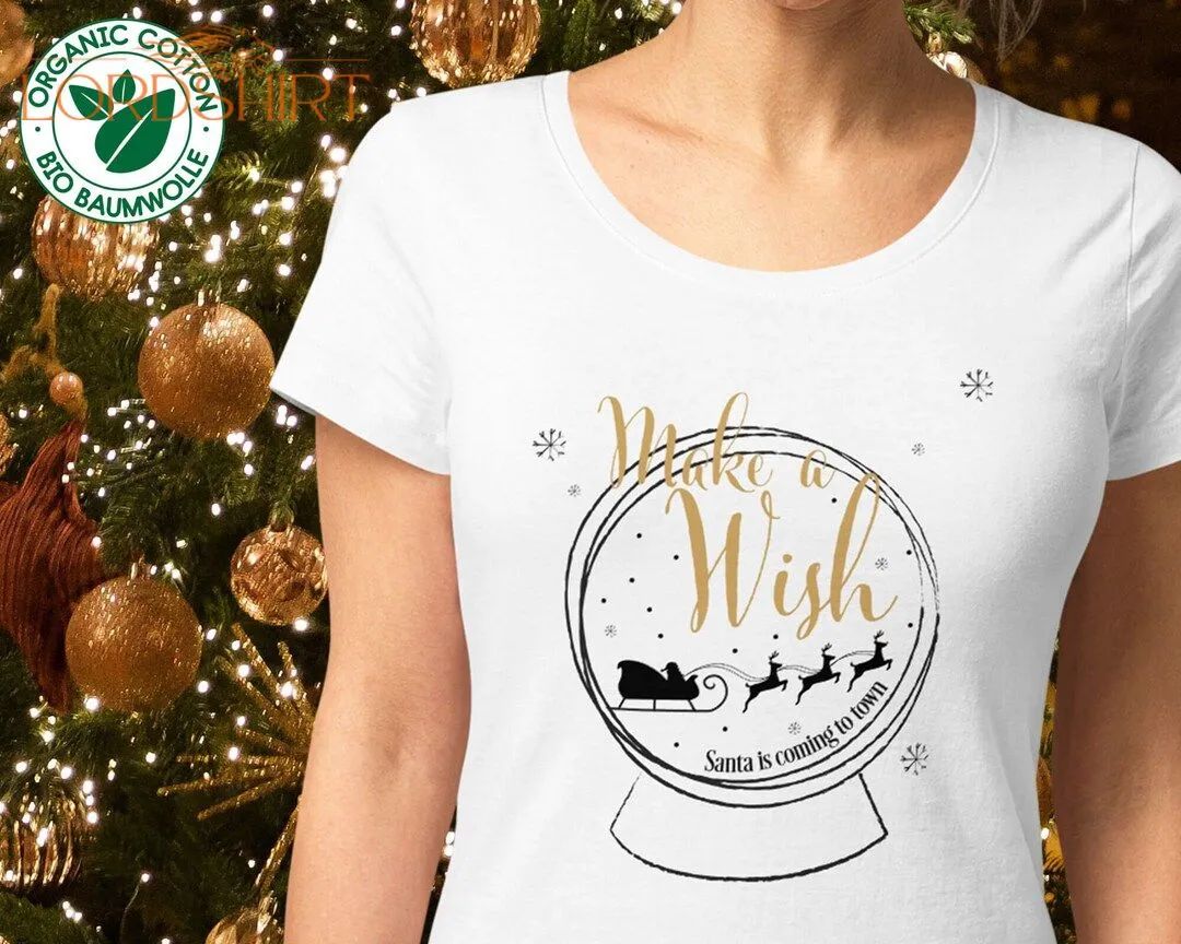 Organic Cotton Christmas Tshirt For Women Christmas Gift