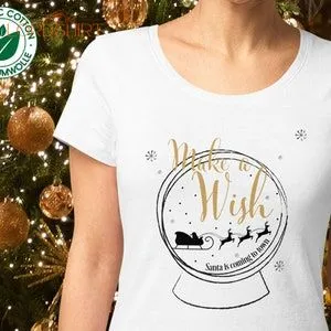 Organic Cotton Christmas Tshirt For Women Christmas Gift