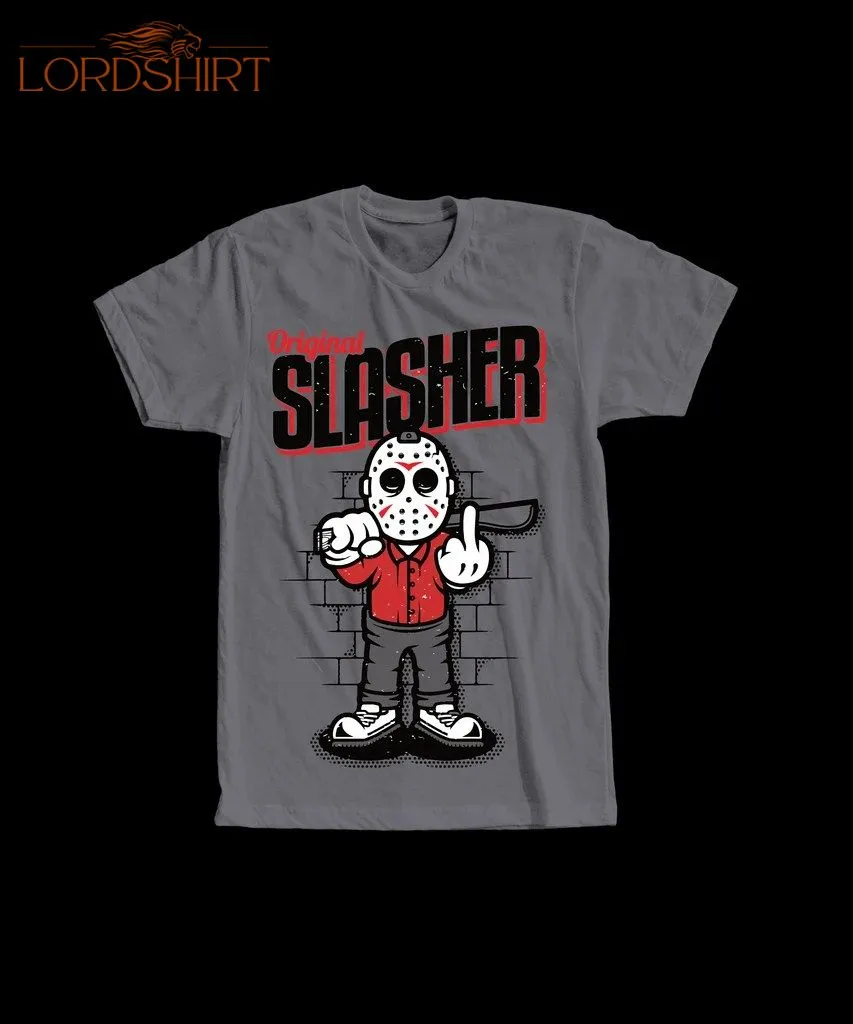 Original Slasher Jason Middle Finger Tattoo Art Quality Shirt