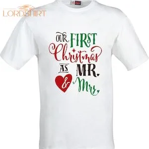 Our First Christmas As MR  MRS Full Color Christmas Adult