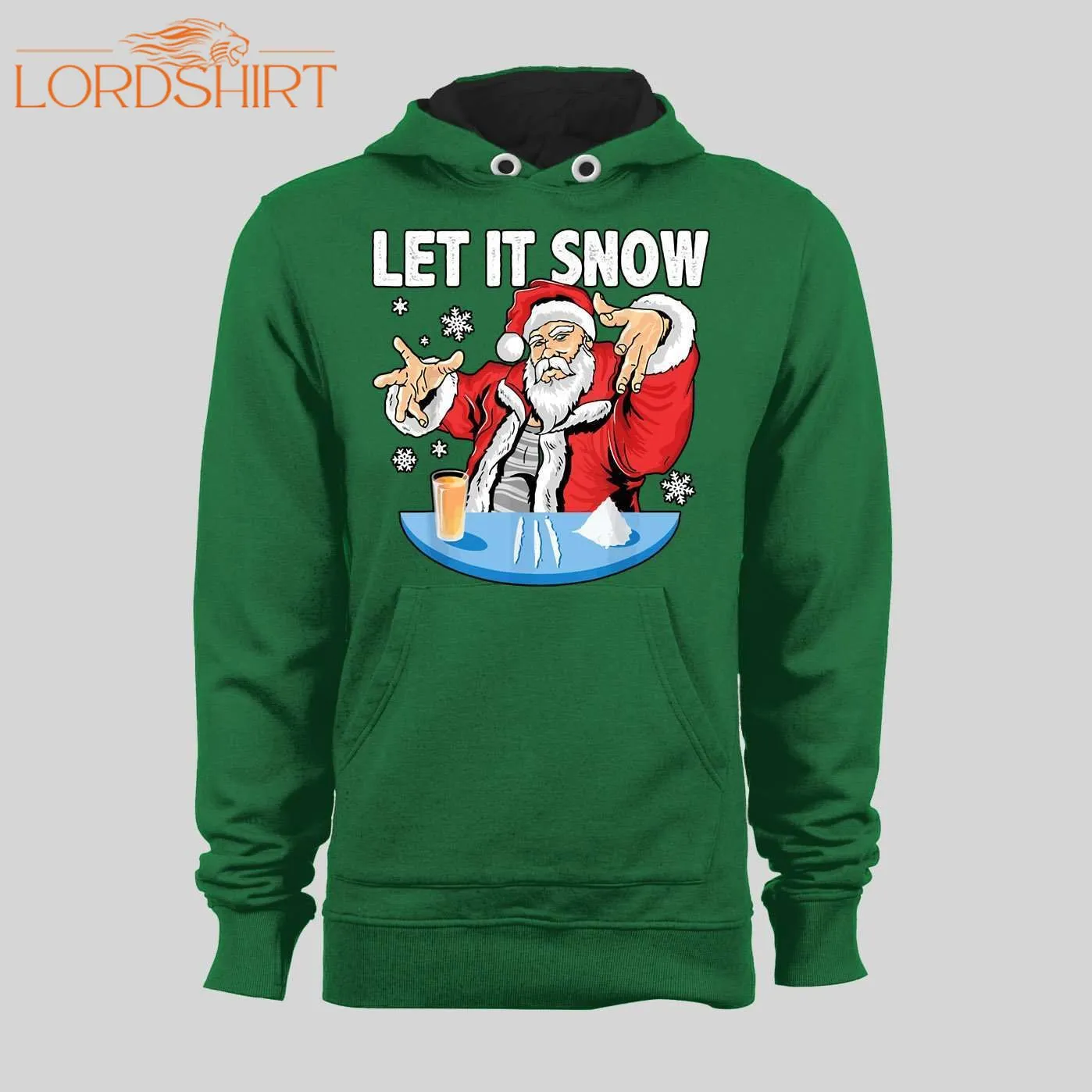 Party Santa Claus Let It Snow Christmas Hoodie /sweatshirt