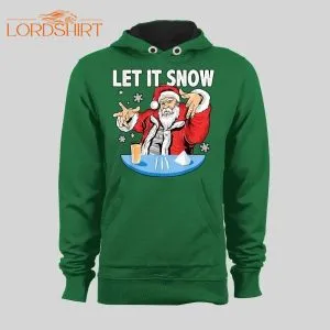 Party Santa Claus Let It Snow Christmas Hoodie /sweatshirt