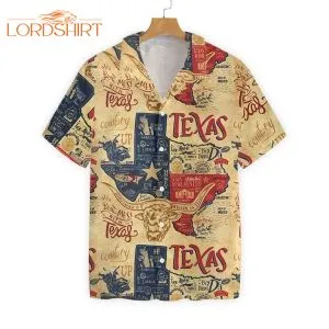 Patriotic Texas Hawaiian Shirt