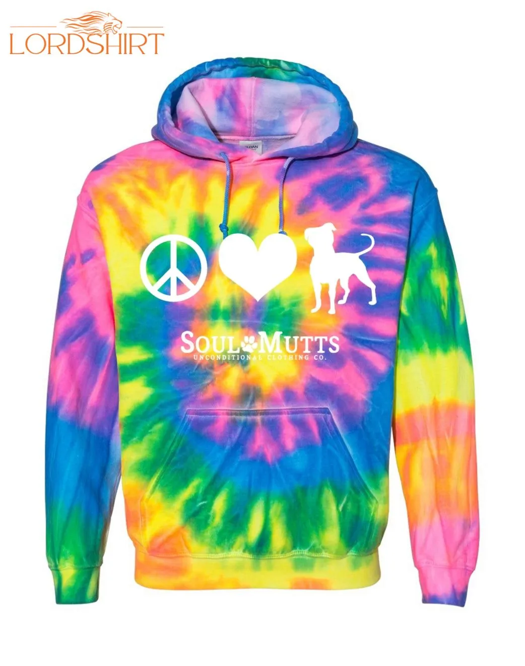 Peace Love Pittie Tie Dye 3d All Over Print