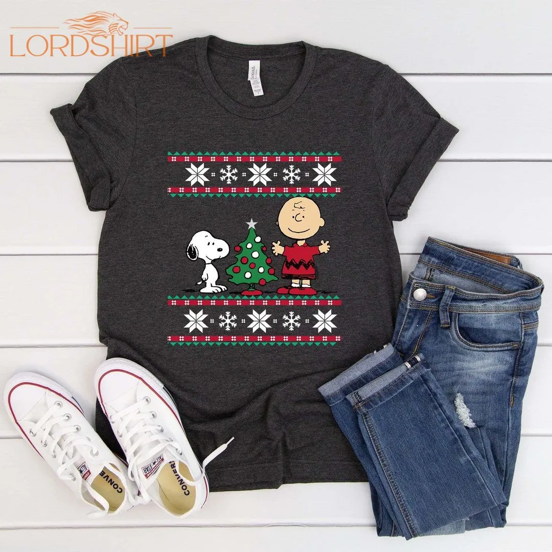 Peanuts Snoopy And Charlie Christmas Long Sleeve T-shirt