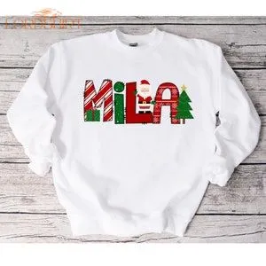 Personalized Christmas Name Shirt Christmas Sweatshirt