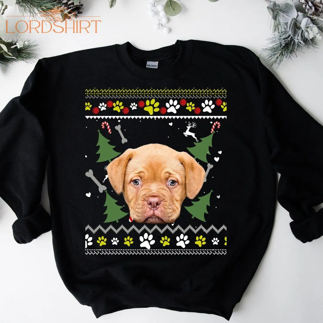 Personalized Ugly Christmas Sweatshirt Dog Owner Dog Own Photo