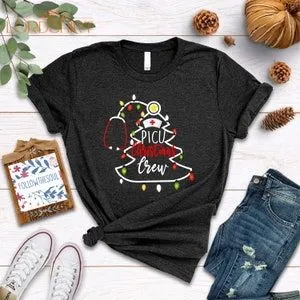 Picu Nurse Christmas T-shirt Christmas Picu Nurse Stethoscope