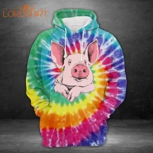 Pig Tie Dye 3d All Over Print