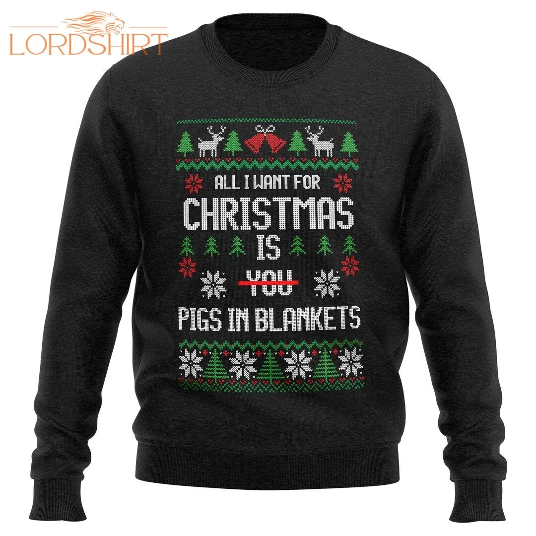 PIGS IN BLANKETS Funny Christmas Sweatshirt For Men Gifts