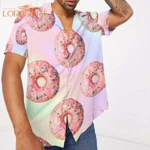 Pink Donuts Hawaiian Shirt