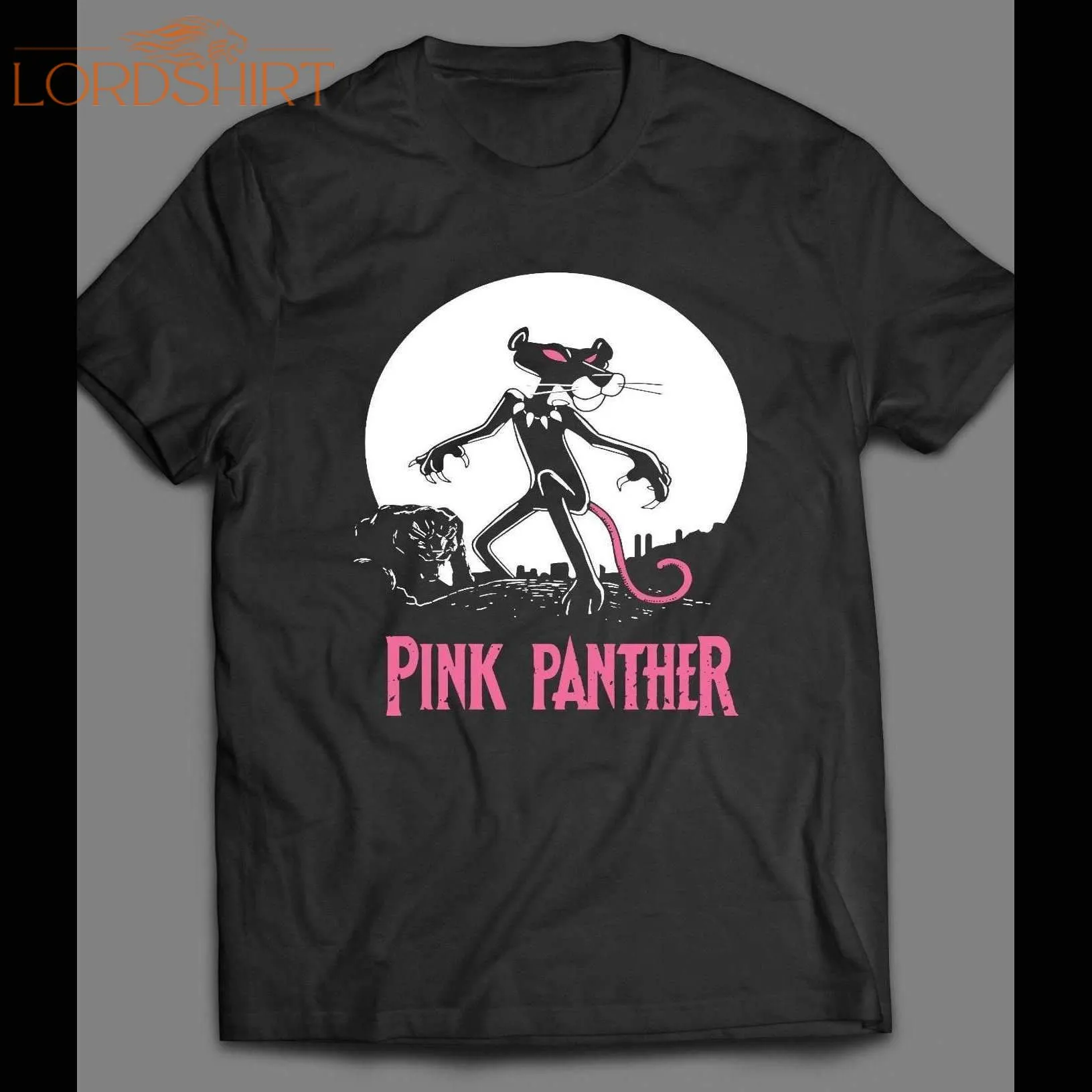 Pink Panther / Black Panther Mash Up Cartoon Art Shirt